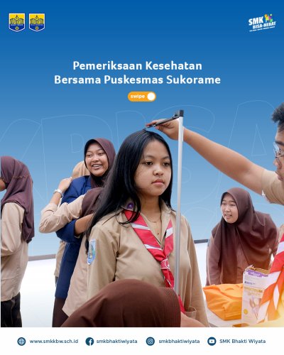 Pemeriksaan Kesehatan dari Puskesmas Sukorame untuk Seluruh Siswa SMK