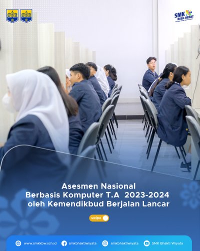 Asesmen Nasional Berbasis Komputer T.A  2023-2024  oleh Kemendikbud Berjalan Lancar