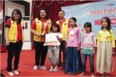 Kenalkan Perdamaian Sejak Dini Lion Club Kediri Selenggarakan Peace Poster Contest