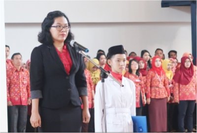 Yayasan Bhakti Wiyata Gelar Upacara Peringatan Ulang Tahun Ke-73 Republik Indonesia